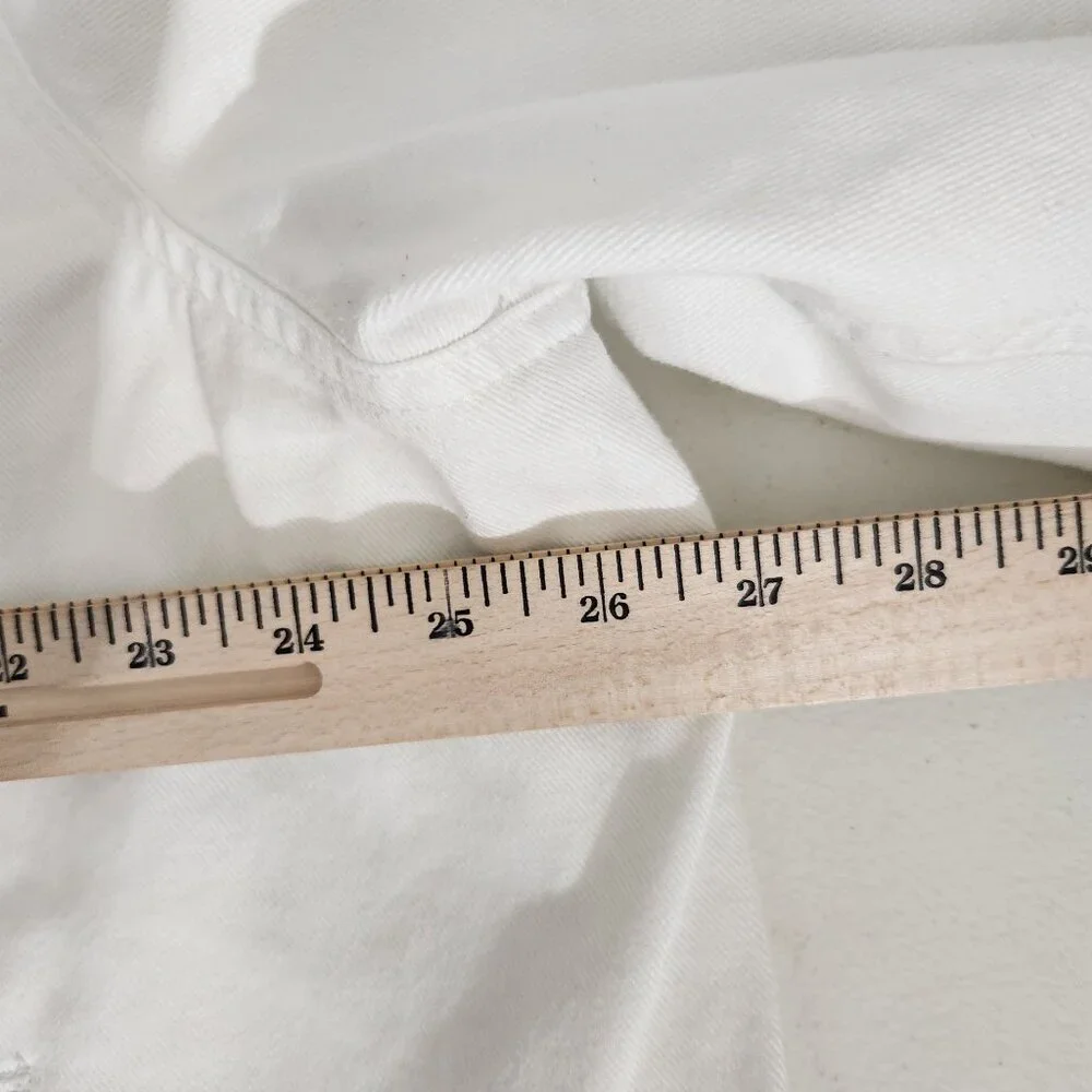 Ralph Lauren Jean Jacket 3X White - Picture 4 of 16